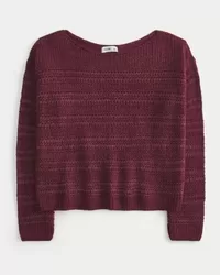 Slouchy Textural Stitch Sweater,Slouchy Textural Stitch Sweater