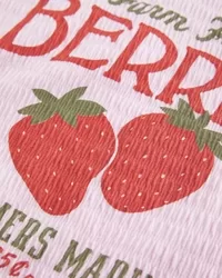 Smocked Berries Graphic Baby Tee,Smocked Berries Graphic Baby Tee