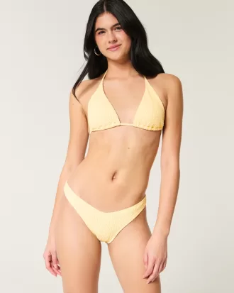 Smocked High-Leg Cheeky Bikini Bottom,Smocked High-Leg Cheeky Bikini Bottom