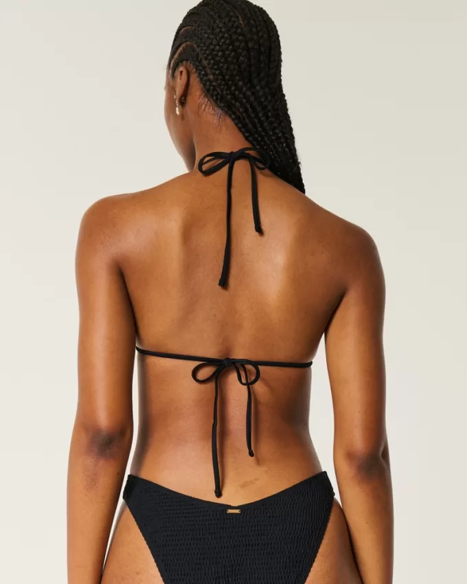 Smocked Multi-Way Triangle Bikini Top,Smocked Multi-Way Triangle Bikini Top