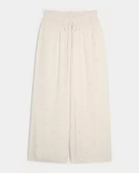 Smocked Waist Super Baggy Soft Pants,Smocked Waist Super Baggy Soft Pants