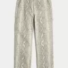 Snake Skin Print Baggy Painter Jeans,Snake Skin Print Baggy Painter Jeans