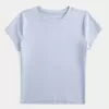 Soft Stretch Seamless Fabric Longline Baby Tee,Soft Stretch Seamless Fabric Longline Baby Tee