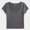 Soft Stretch Seamless Fabric Scoop Top,Soft Stretch Seamless Fabric Scoop Top