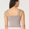 Soft Stretch Seamless Fabric Square-Neck Tank,Soft Stretch Seamless Fabric Square-Neck Tank