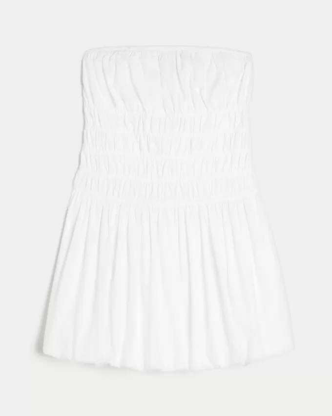 Strapless Bubble Mini Dress,Strapless Bubble Mini Dress