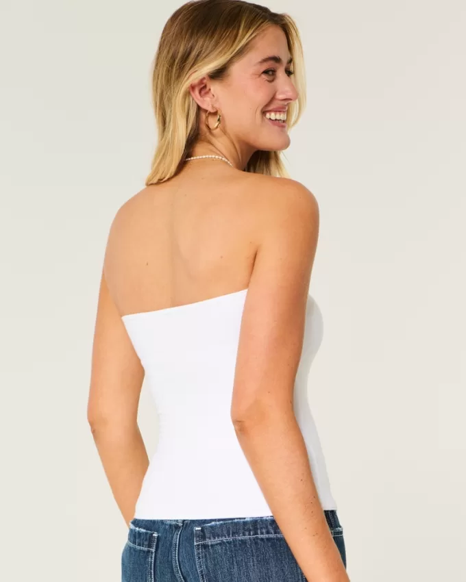 Strapless Foldover Tube Top,Strapless Foldover Tube Top