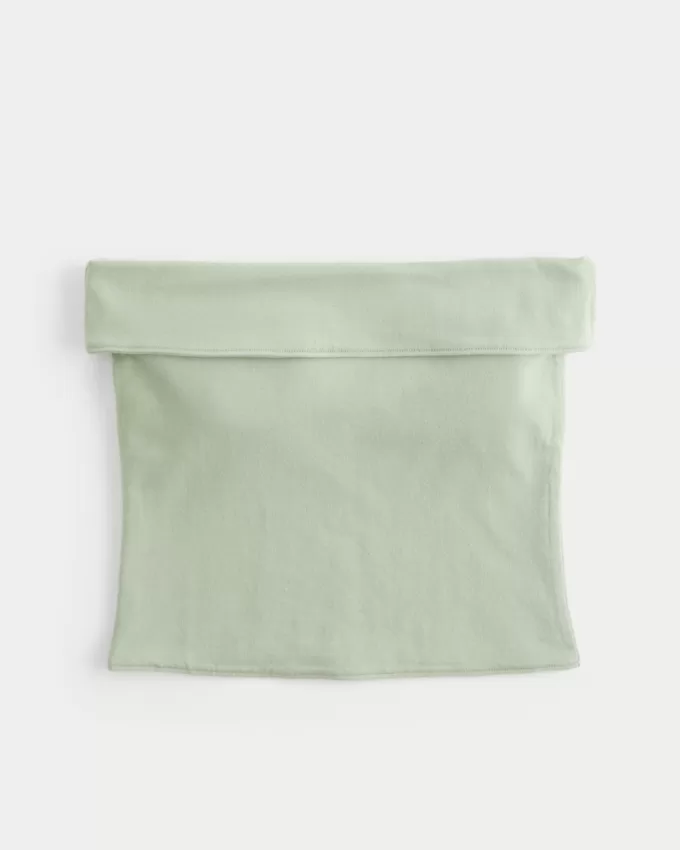 Strapless Foldover Tube Top,Strapless Foldover Tube Top