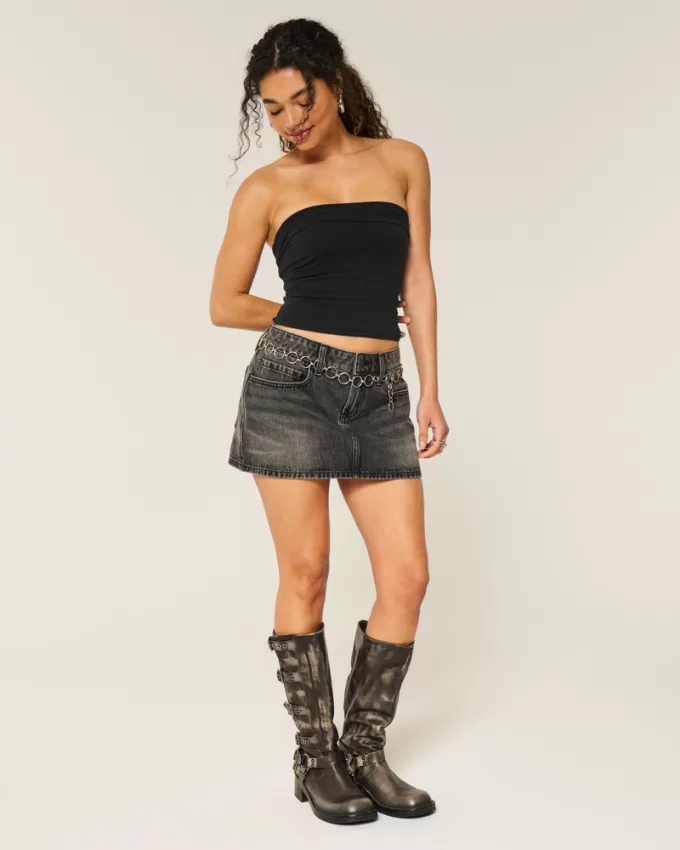 Strapless Foldover Tube Top,Strapless Foldover Tube Top