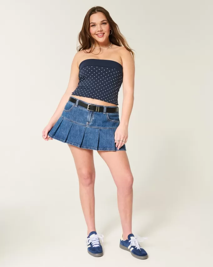 Strapless Reversible Foldover Tube Top,Strapless Reversible Foldover Tube Top