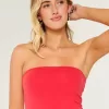 Strapless Reversible Foldover Tube Top,Strapless Reversible Foldover Tube Top