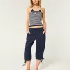 Tie-Hem Capri Pants,Tie-Hem Capri Pants