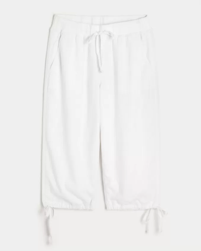 Tie-Hem Capri Pants,Tie-Hem Capri Pants