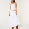 Tiered Eyelet Maxi Skirt,Tiered Eyelet Maxi Skirt
