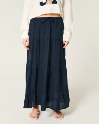 Tiered Maxi Skirt,Tiered Maxi Skirt