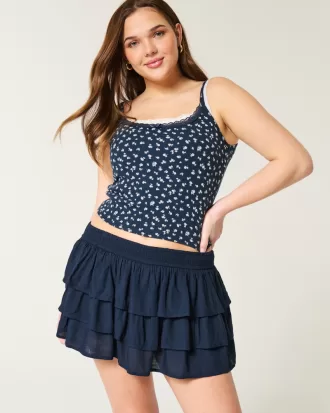 Tiered Mini Skort,Tiered Mini Skort