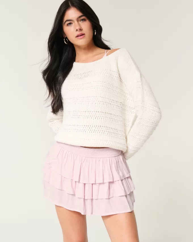 Tiered Mini Skort,Tiered Mini Skort