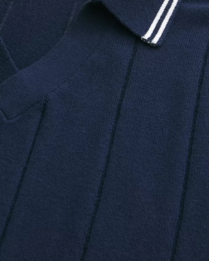 Tipped Sweater Polo,Tipped Sweater Polo