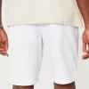 Twill Flat-Front Shorts 9″,Twill Flat-Front Shorts 9″
