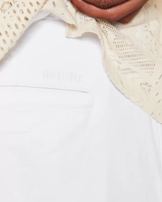 Twill Flat-Front Shorts 9″,Twill Flat-Front Shorts 9″