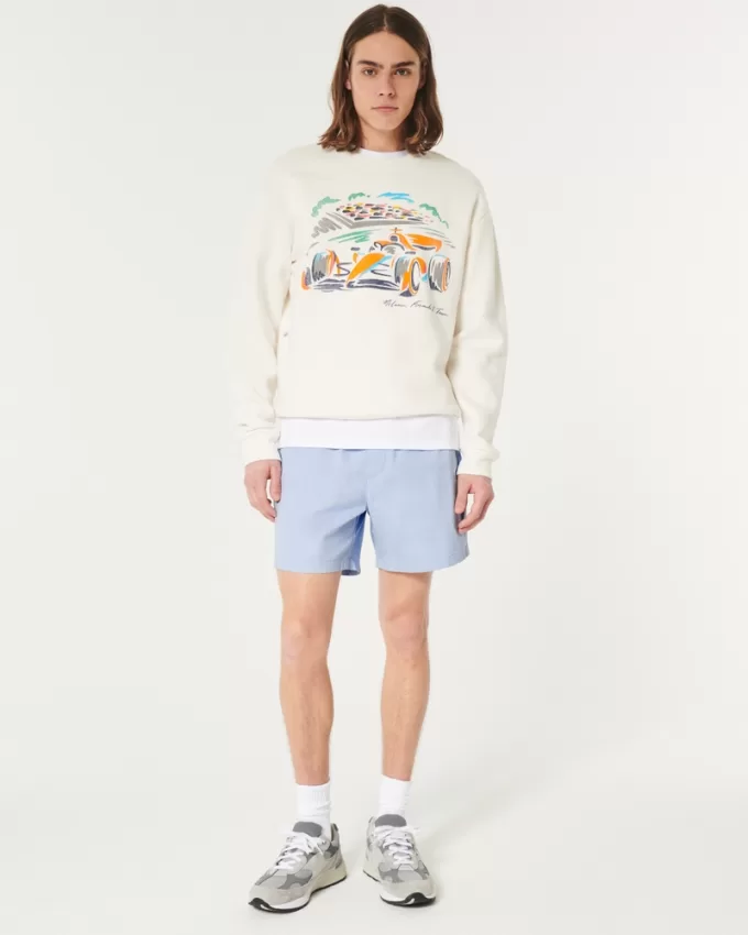 Twill Pull-On Shorts 5″,Twill Pull-On Shorts 5″