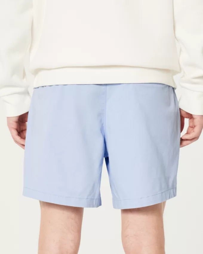 Twill Pull-On Shorts 5″,Twill Pull-On Shorts 5″