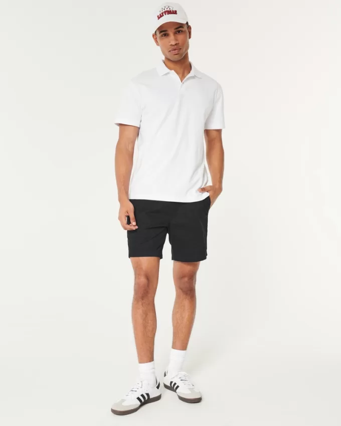 Twill Pull-On Shorts 7″,Twill Pull-On Shorts 7″