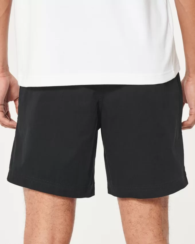 Twill Pull-On Shorts 7″,Twill Pull-On Shorts 7″