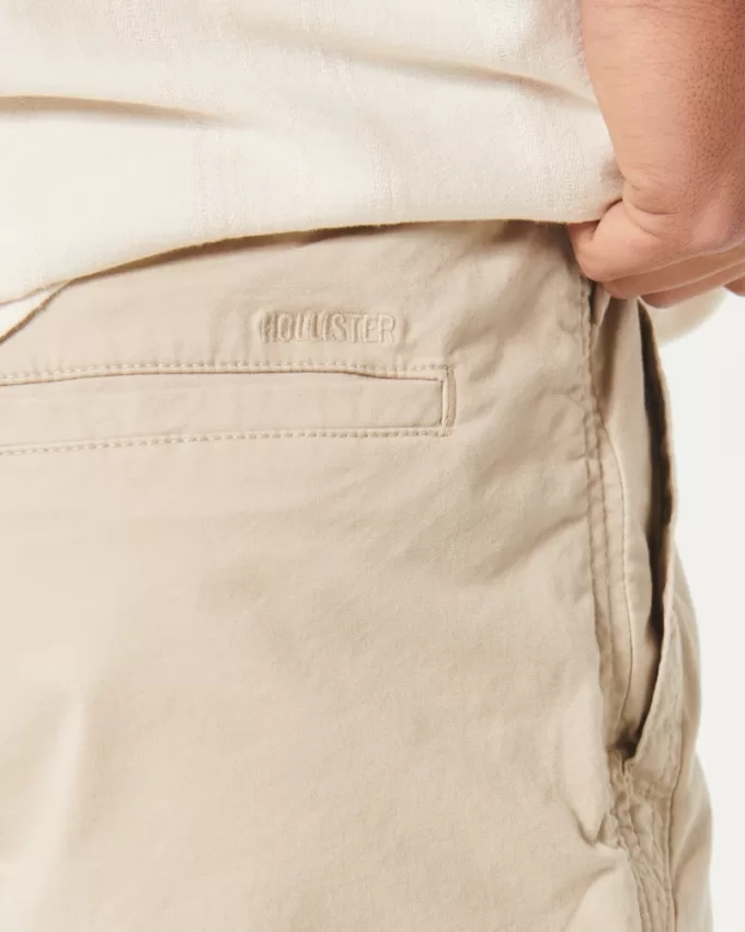 Twill Pull-On Shorts 7″,Twill Pull-On Shorts 7″