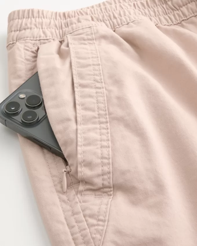 Twill Pull-On Shorts 7″,Twill Pull-On Shorts 7″