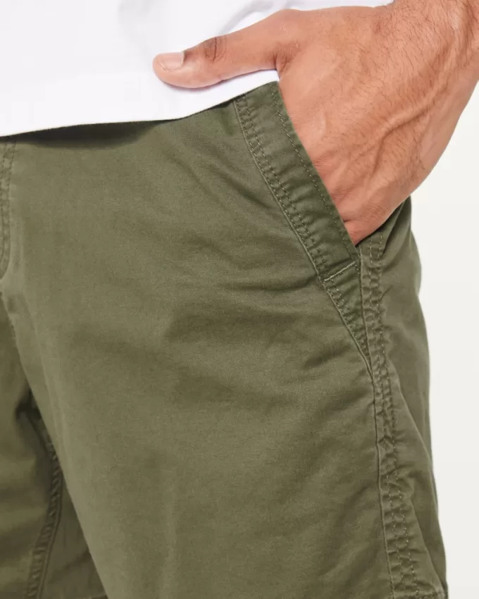 Twill Pull-On Shorts 7″,Twill Pull-On Shorts 7″