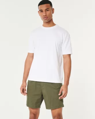 Twill Pull-On Shorts 7″,Twill Pull-On Shorts 7″