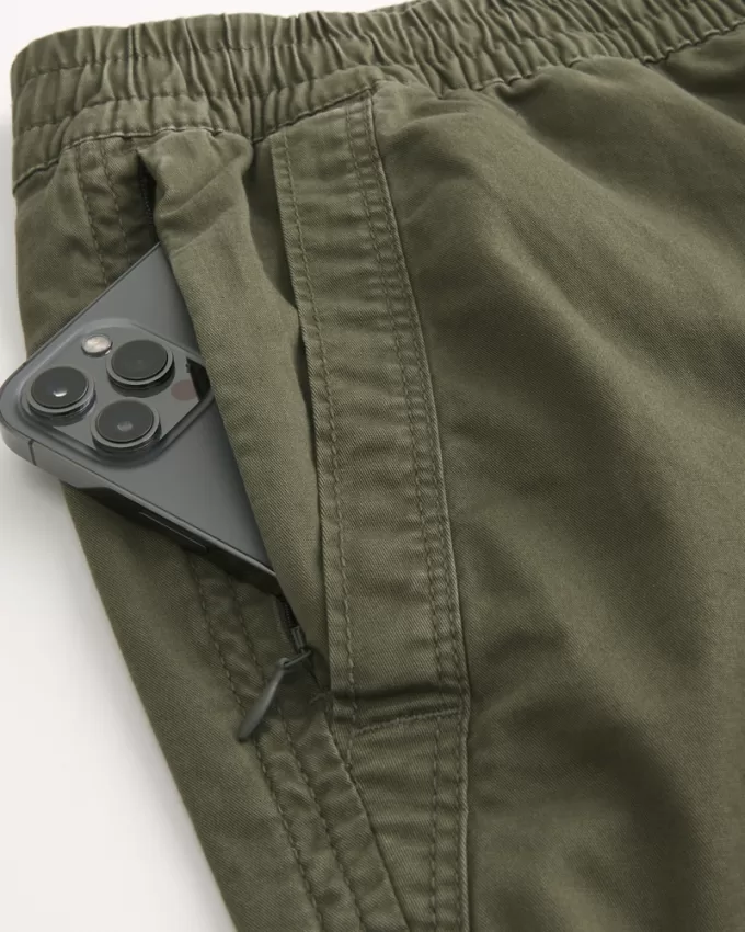 Twill Pull-On Shorts 7″,Twill Pull-On Shorts 7″