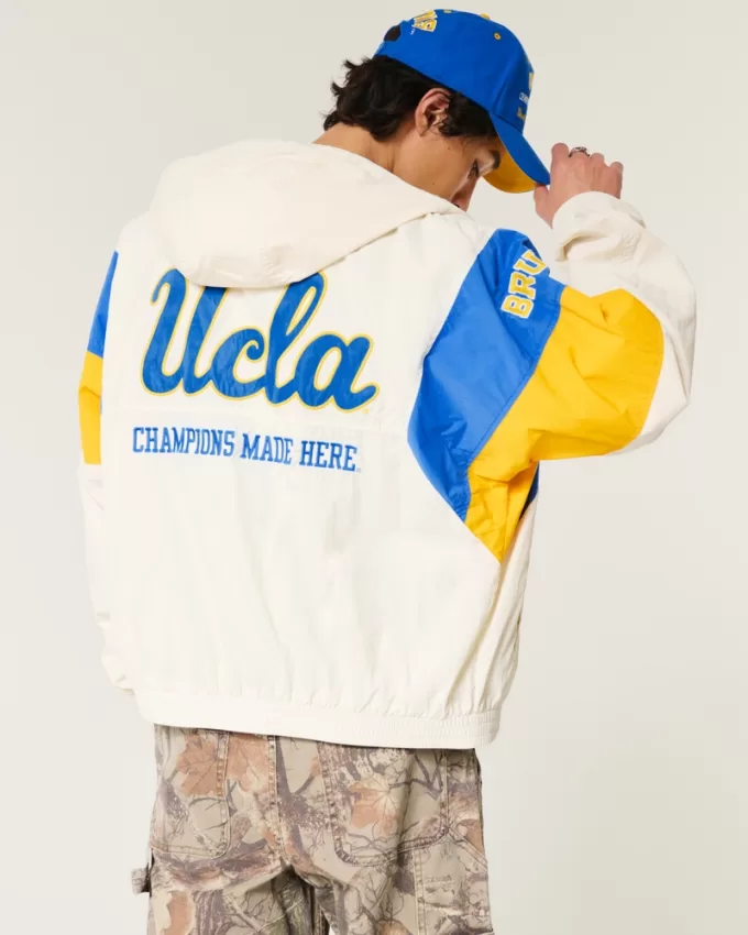 UCLA Bruins Graphic Hooded Windbreaker Jacket,UCLA Bruins Graphic Hooded Windbreaker Jacket