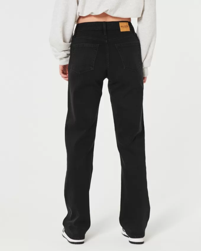 Ultra High-Rise Black Dad Jeans,Ultra High-Rise Black Dad Jeans
