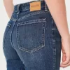 Ultra High-Rise Dark Wash 90s Straight Jeans,Ultra High-Rise Dark Wash 90s Straight Jeans