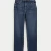Ultra High-Rise Dark Wash 90s Straight Jeans,Ultra High-Rise Dark Wash 90s Straight Jeans