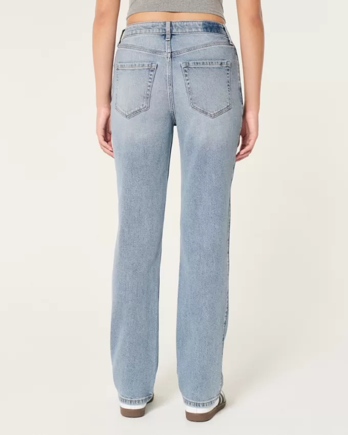 Ultra High-Rise Medium Wash 90s Straight Jeans,Ultra High-Rise Medium Wash 90s Straight Jeans