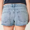 Ultra Low-Rise Light Wash Mini Denim Shorts,Ultra Low-Rise Light Wash Mini Denim Shorts