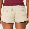Ultra Low-Rise Twill Mini Shorts,Ultra Low-Rise Twill Mini Shorts