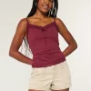 Ultra Low-Rise Twill Mini Shorts,Ultra Low-Rise Twill Mini Shorts