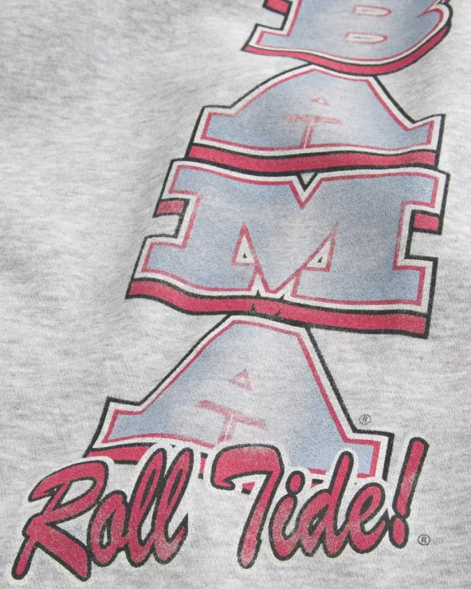 University of Alabama Graphic Baggy Sweatpants,University of Alabama Graphic Baggy Sweatpants