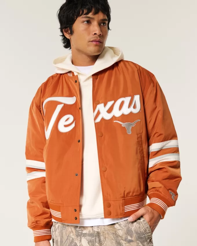 University of Texas Graphic Bomber Jacket,University of Texas Graphic Bomber Jacket