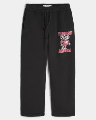 University of Wisconsin Badgers Graphic Baggy Sweatpants,University of Wisconsin Badgers Graphic Baggy Sweatpants