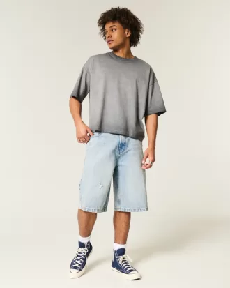 Washed Baggy Crop Crew T-Shirt,Washed Baggy Crop Crew T-Shirt