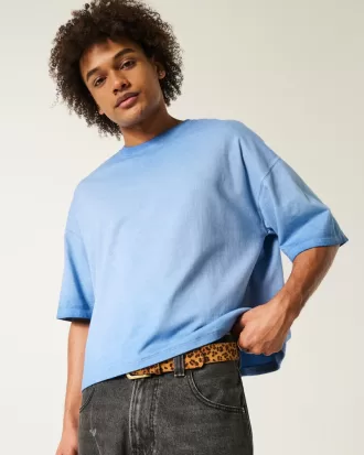 Washed Baggy Crop Crew T-Shirt,Washed Baggy Crop Crew T-Shirt