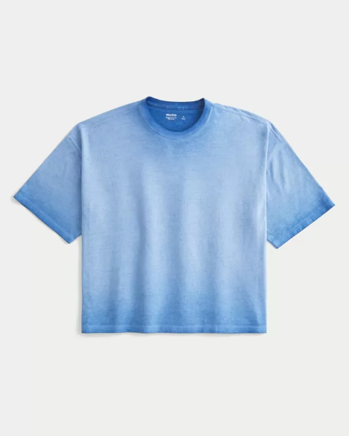 Washed Baggy Crop Crew T-Shirt,Washed Baggy Crop Crew T-Shirt