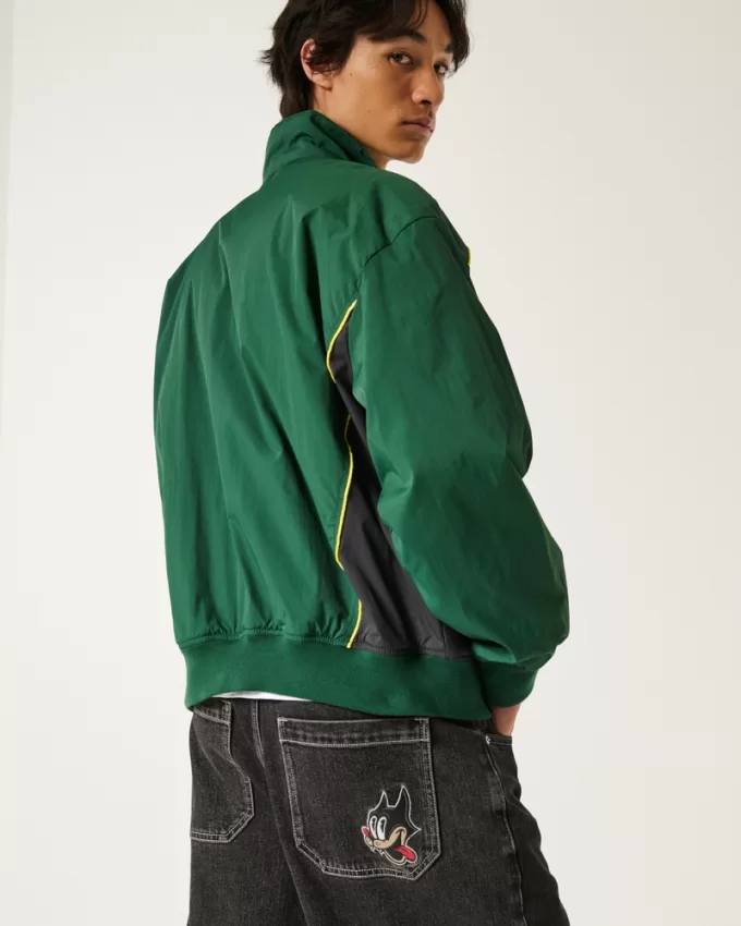 Washed Black Cat Graphic Super Baggy Denim Shorts,Washed Black Cat Graphic Super Baggy Denim Shorts