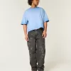 Washed Black Paint Splatter Baggy Skater Jeans,Washed Black Paint Splatter Baggy Skater Jeans
