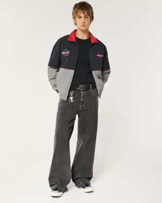 Washed Black Super Baggy Jeans,Washed Black Super Baggy Jeans